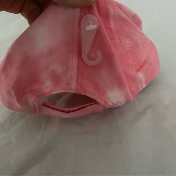 Capelli Hat Tie Dye Good Vibes Kids Pink Embroidered Silver Casual Trendy Cute - Picture 9 of 11